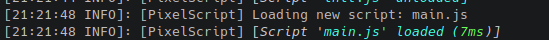 loaded main script